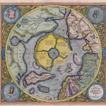 Map of the Arctic by Gerardus Mercator. First print 1595, this editon 1623.
