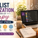 playlist organization as a form of therapy
