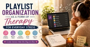 playlist organization as a form of therapy