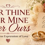 ever thine ever mine ever ours
