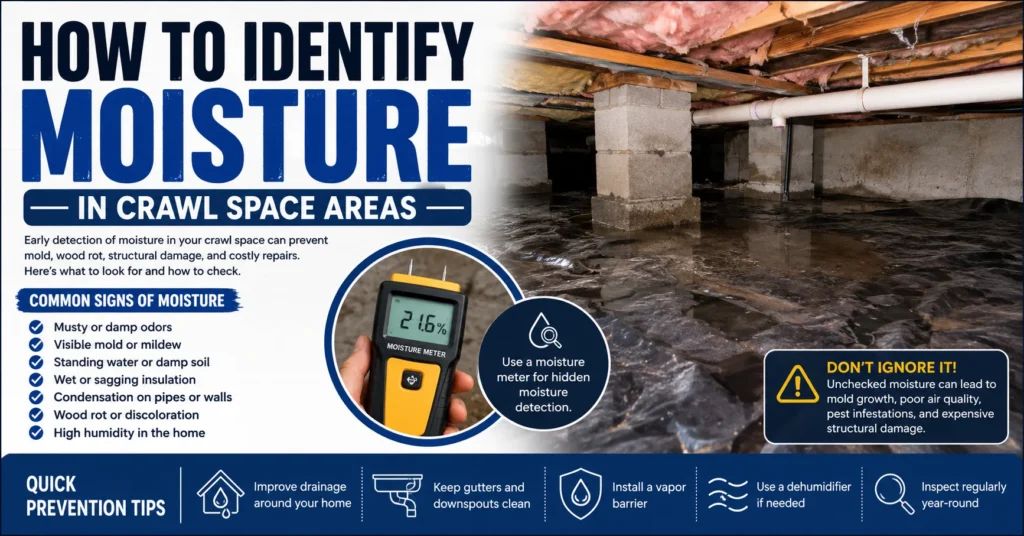 How To Identify Moisture In Crawl Space Areas Moisture In Crawl Space