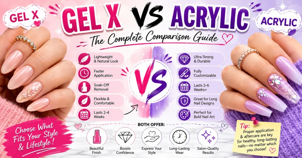 Gel X vs Acrylic