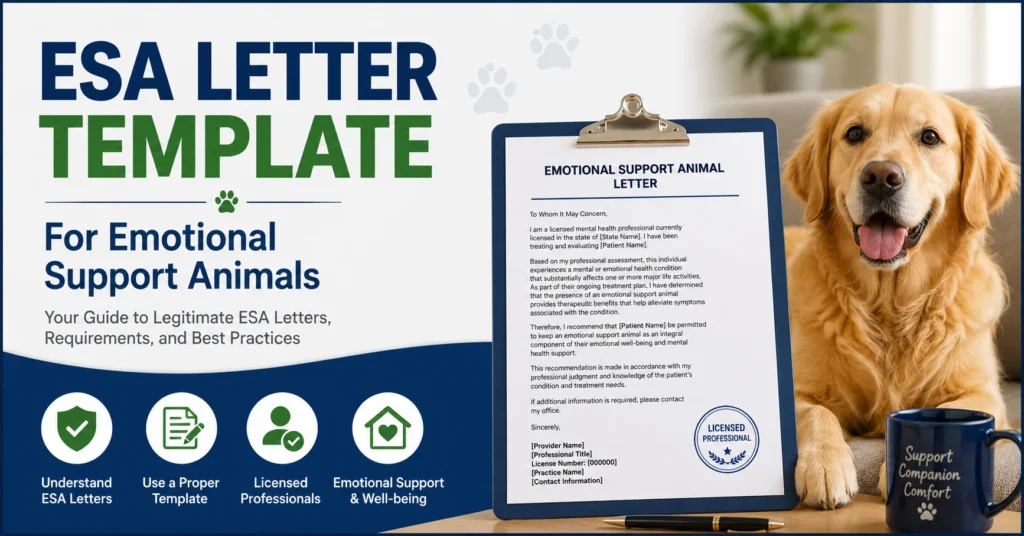 ESA Letter Template
