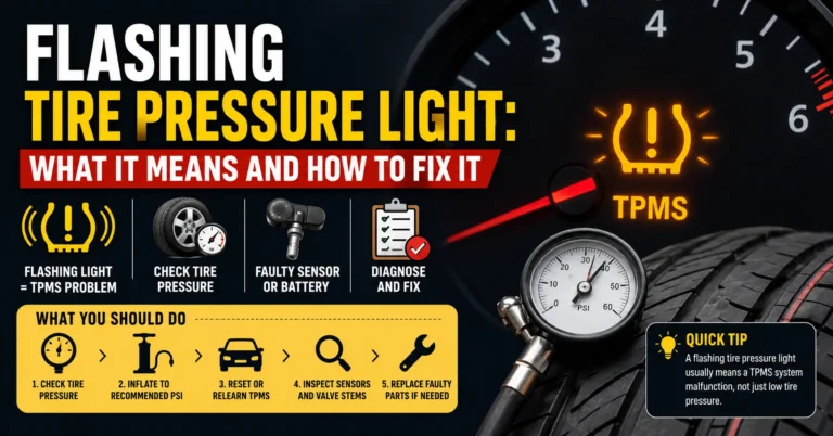 flashing tire pressure light