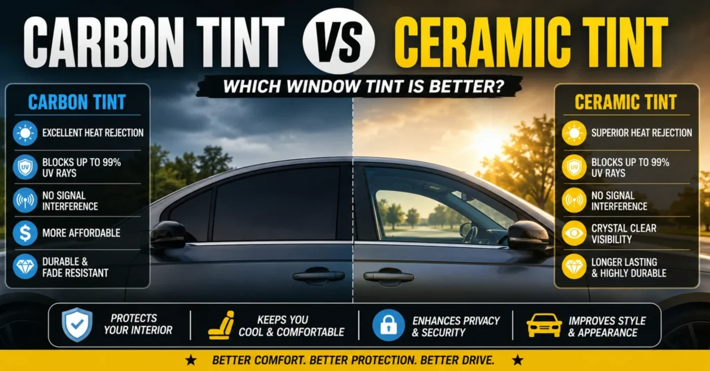 Carbon Tint vs Ceramic