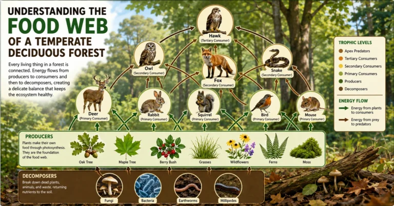 Food Web Of A Temperate Deciduous Forest