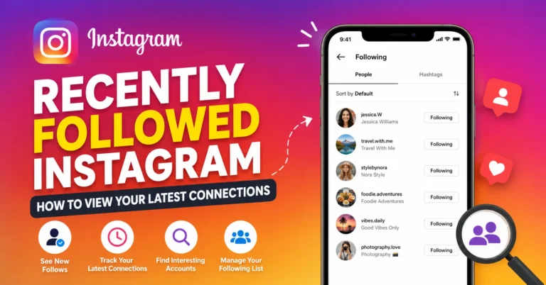 Recently Followed Instagram