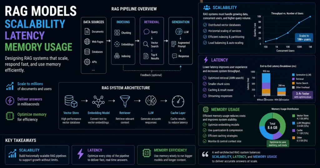 RAG Models Scalability Latency Memory Usage