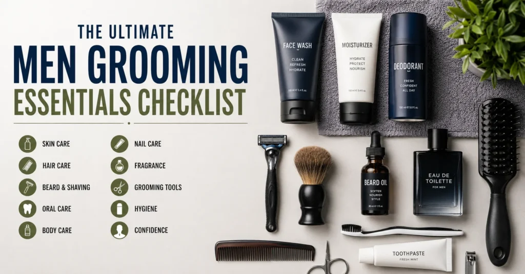 Men Grooming Essentials Checklist